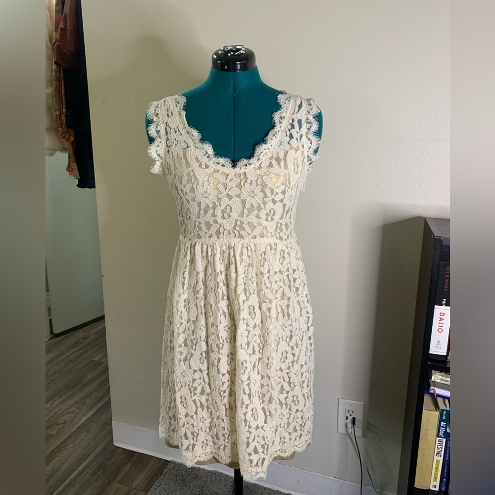 Greylin lace two piece slip dress